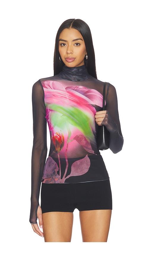 afrm zadie top in black,pink.