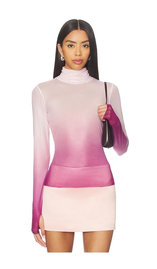 afrm zadie top in mauve.