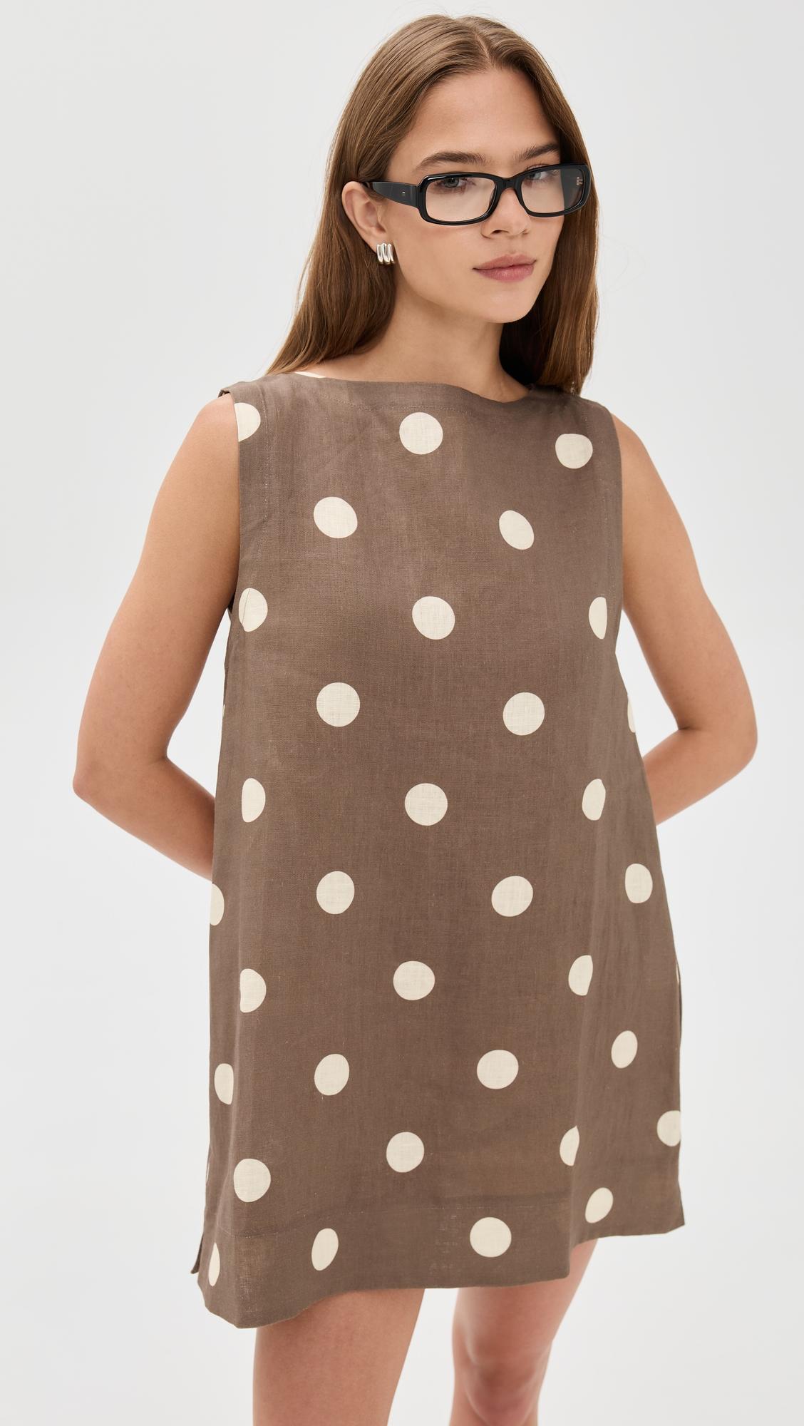 aftersun linen mini dress