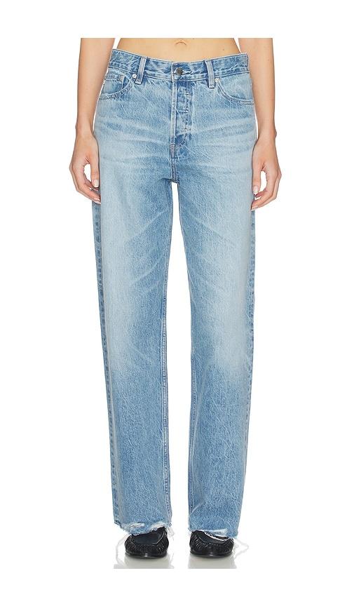 ag jeans billie straight leg jeans in blue.