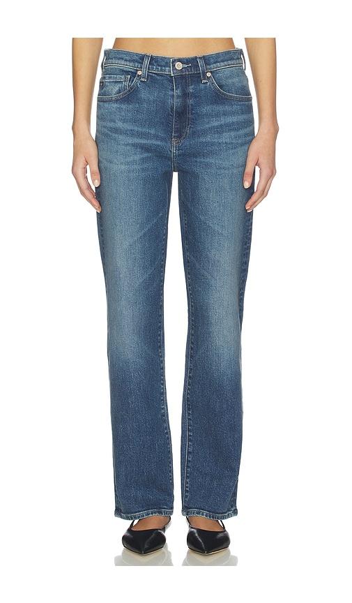 ag jeans brinley straight jeans in blue.