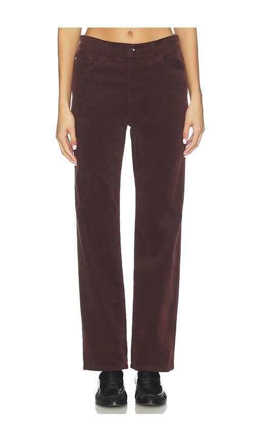 ag jeans brinley straight jeans in brown.