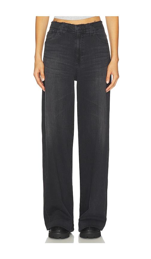 ag jeans deven wide leg jeans in black.