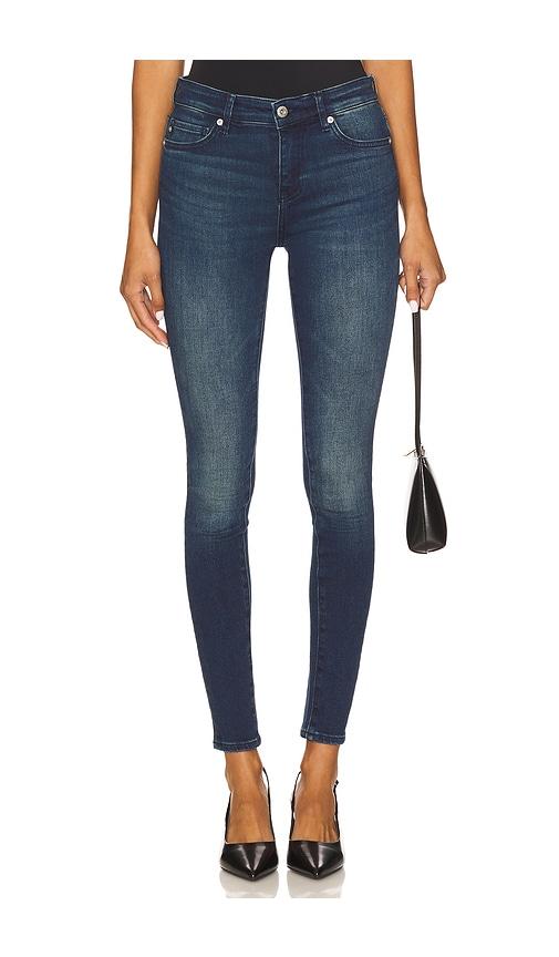 ag jeans farrah skinny jeans in blue.