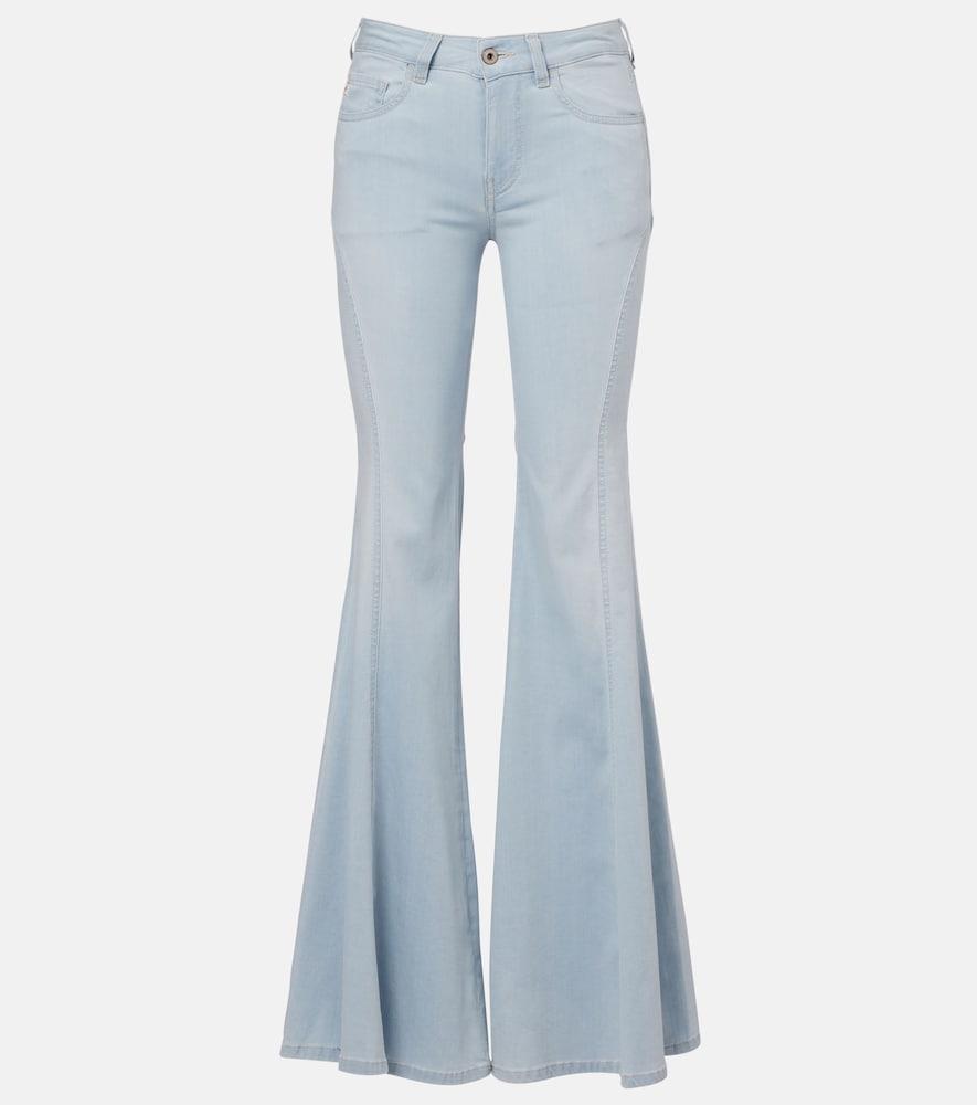 ag jeans ibiza high-rise flared jeans