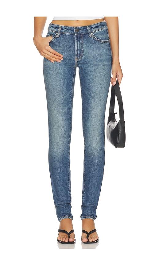 ag jeans quinn low rise skinny jeans in blue.