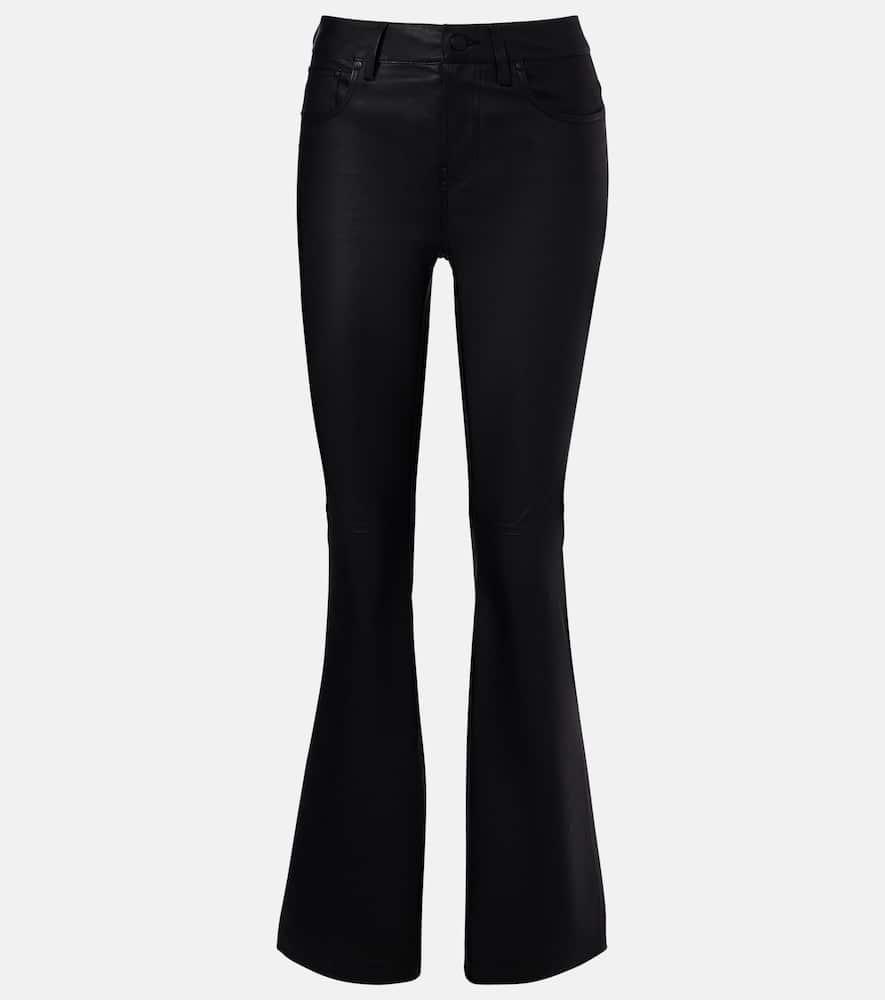 ag jeans sophie leather bootcut pants