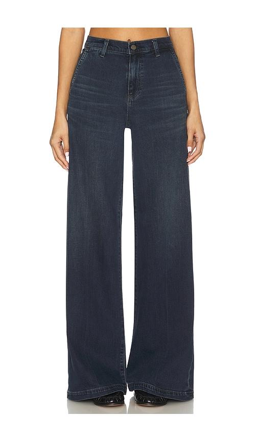 ag jeans stella wide leg jeans in blue.