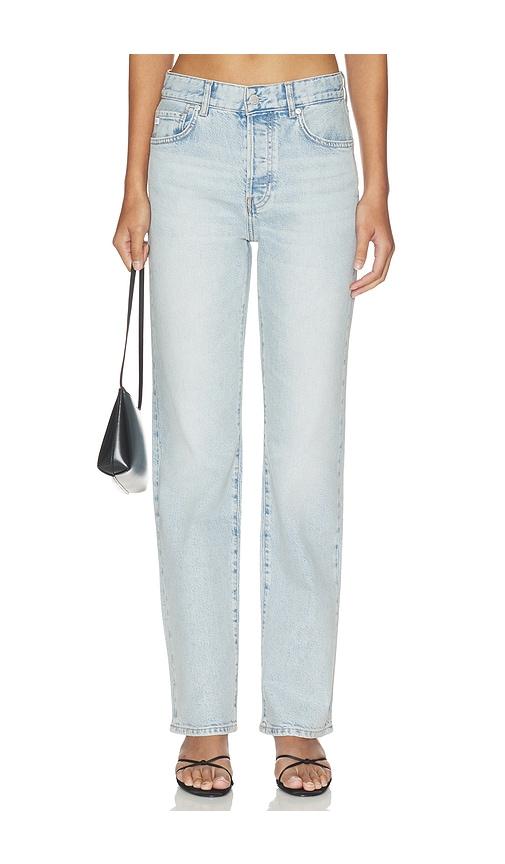 ag jeans sydney straight jean in baby blue.