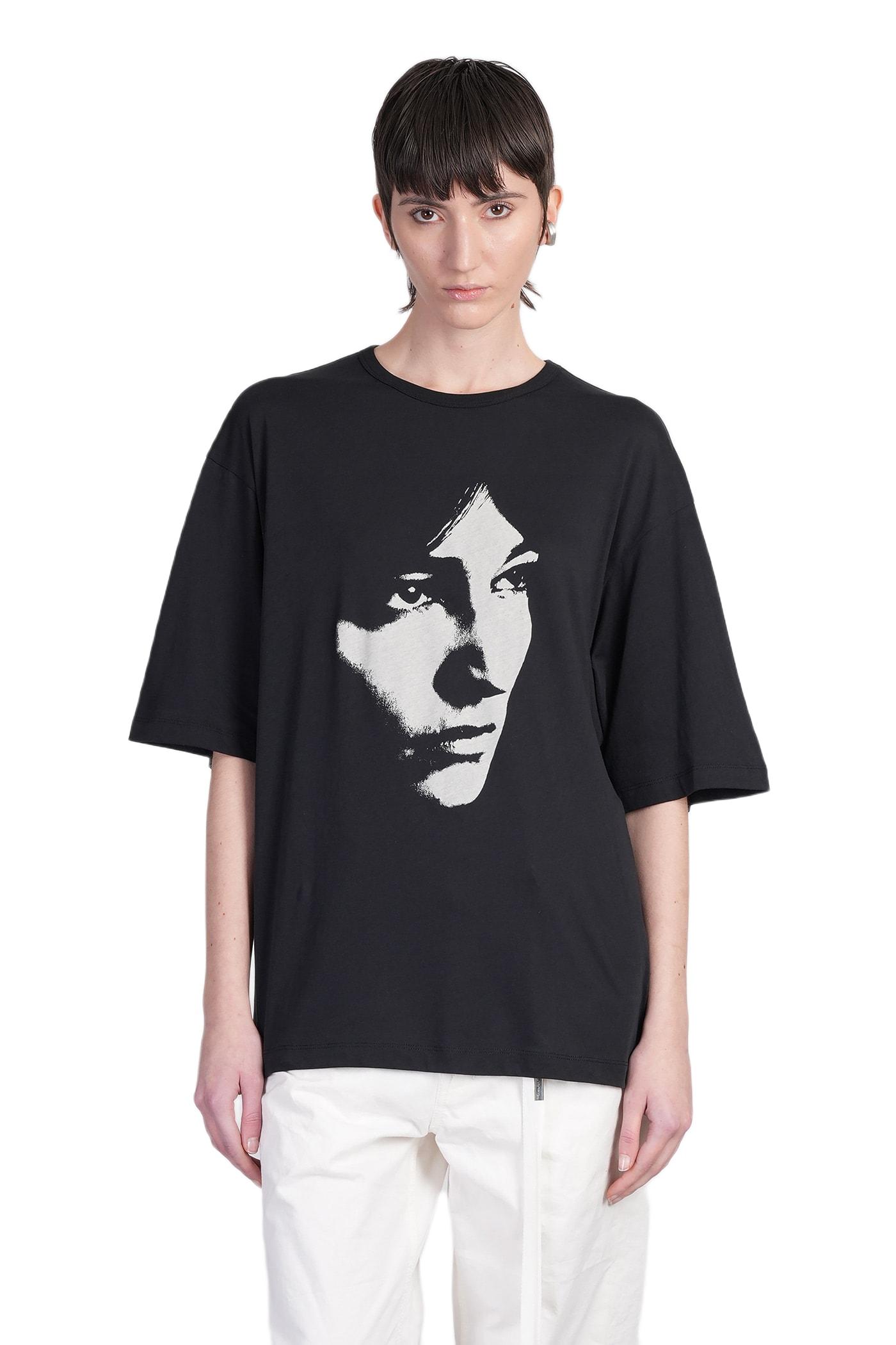 aga t-shirt in black cotton