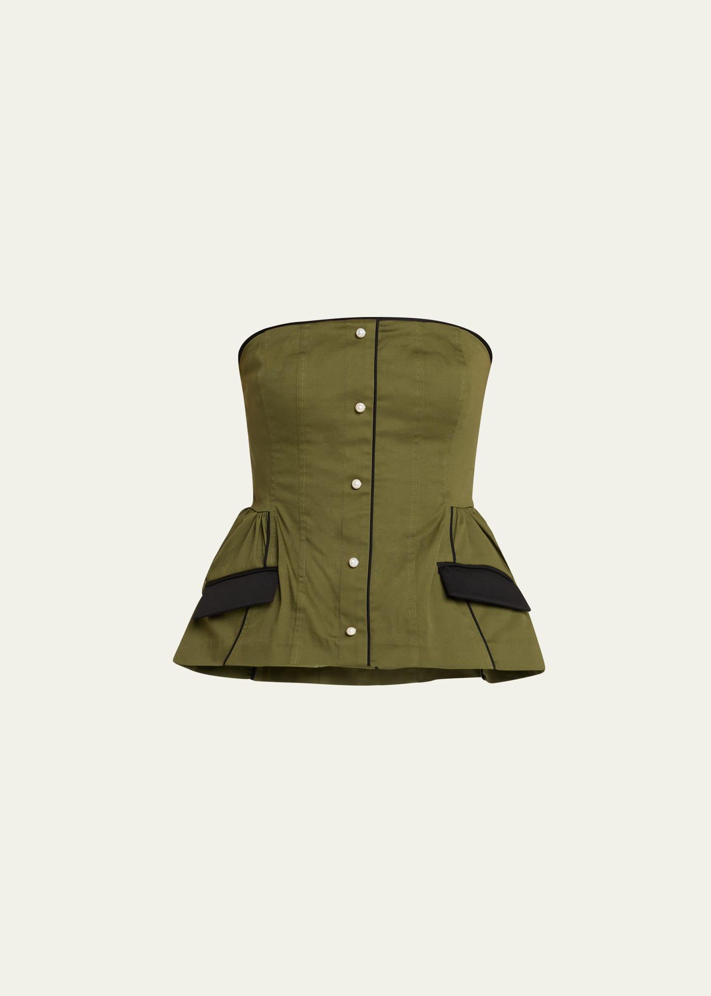 agnes strapless top