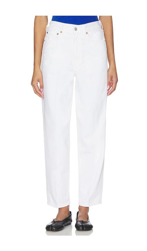 agolde 80's jean in white.