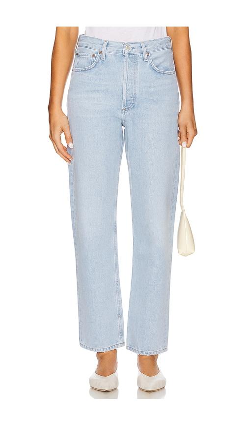 agolde 90's jeans in blue.