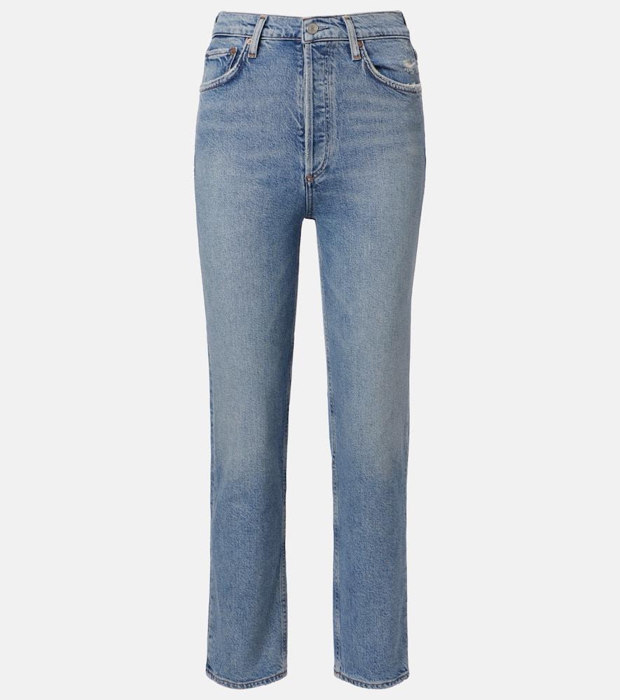 agolde 90's pinch waist crop straight jeans