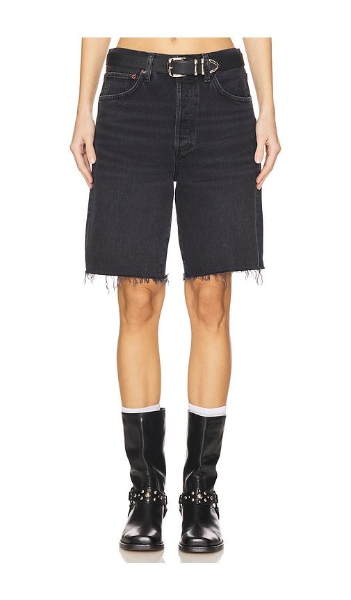 agolde 90's short in black.