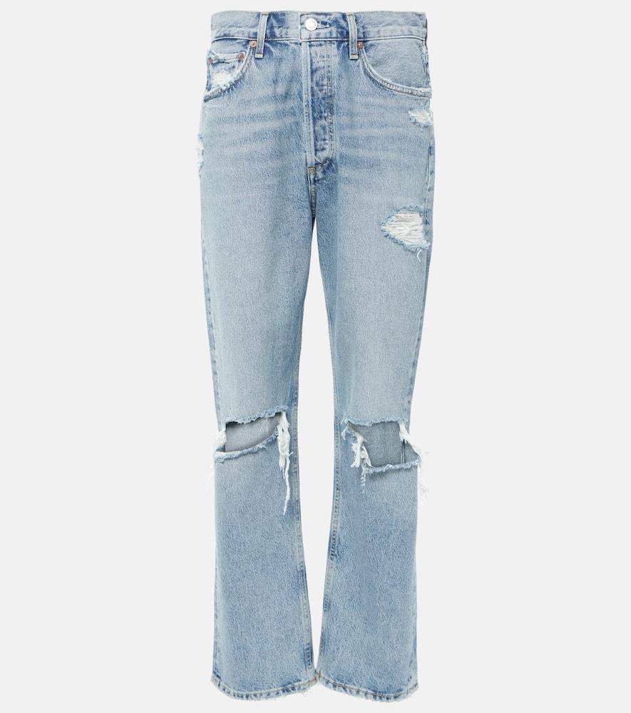 agolde 90s distressed mid