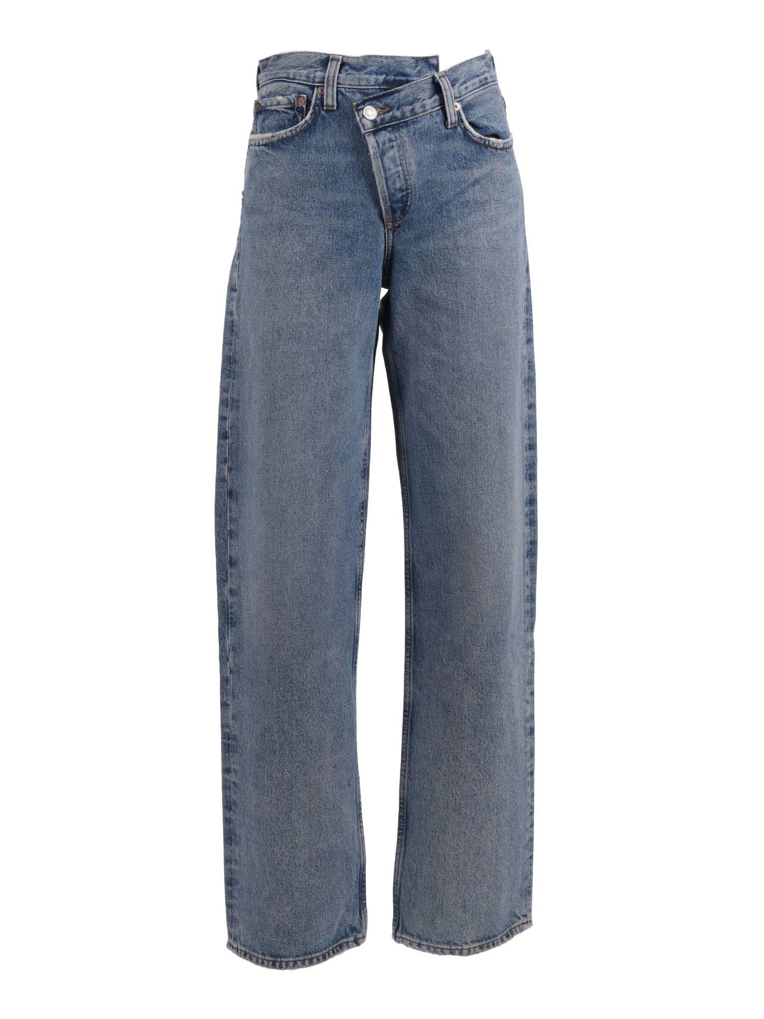 agolde arc criss cross jean