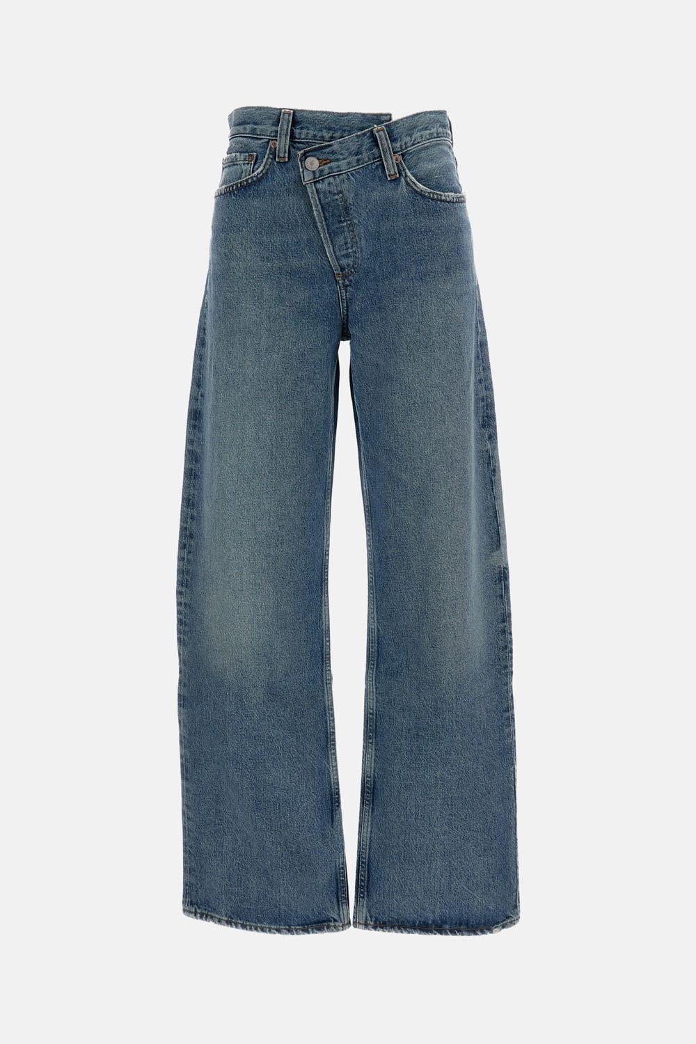 agolde arc criss cross jeans