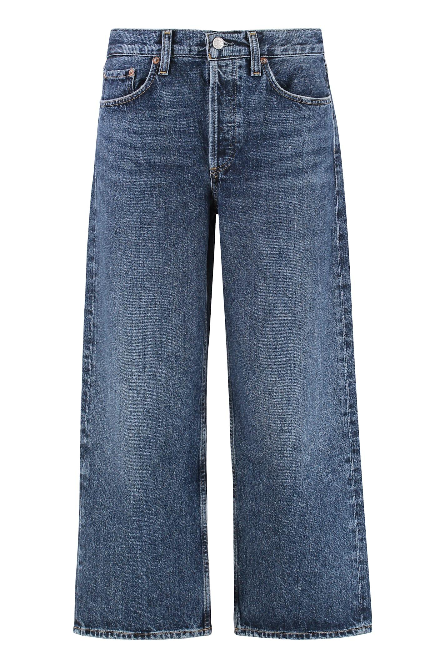 agolde arc cropped jeans