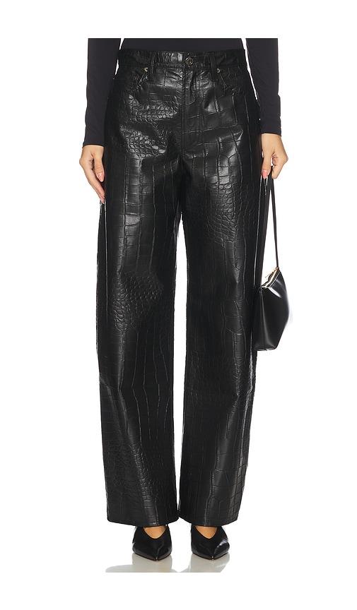 agolde arc pant in black.