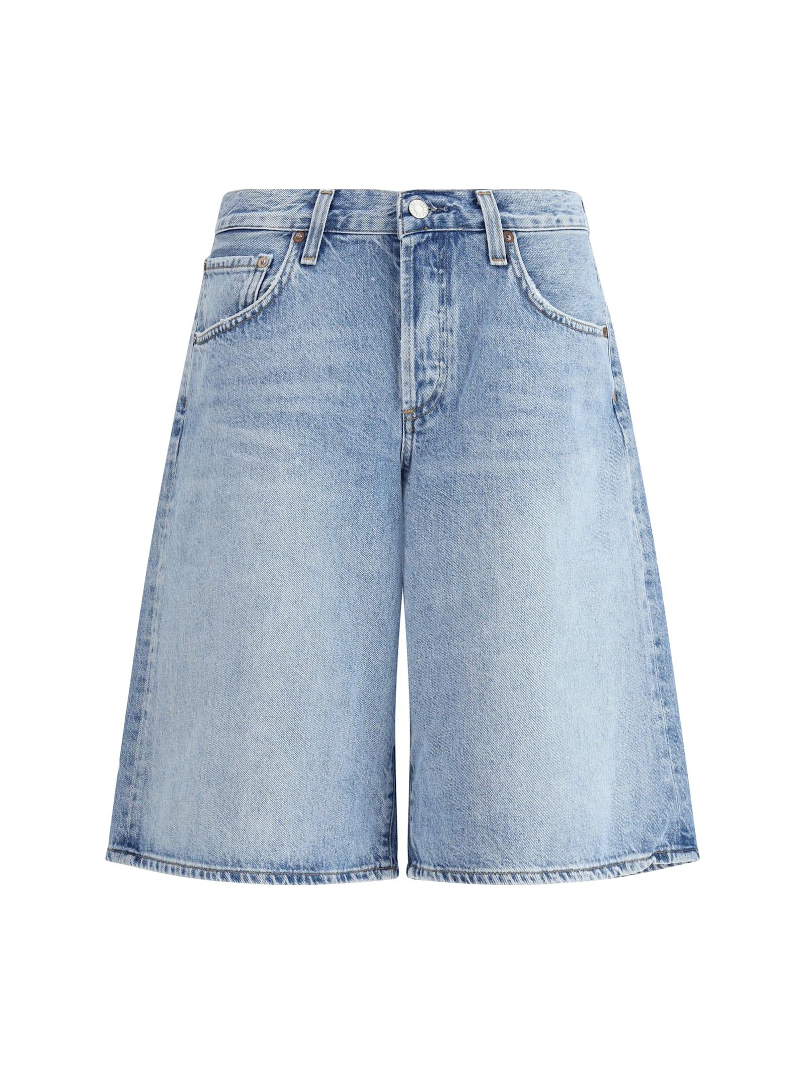 agolde baggy denim shorts