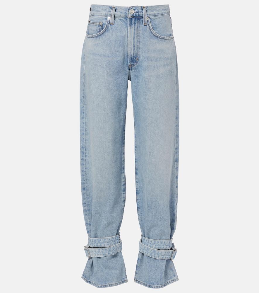 agolde cinched hem wide