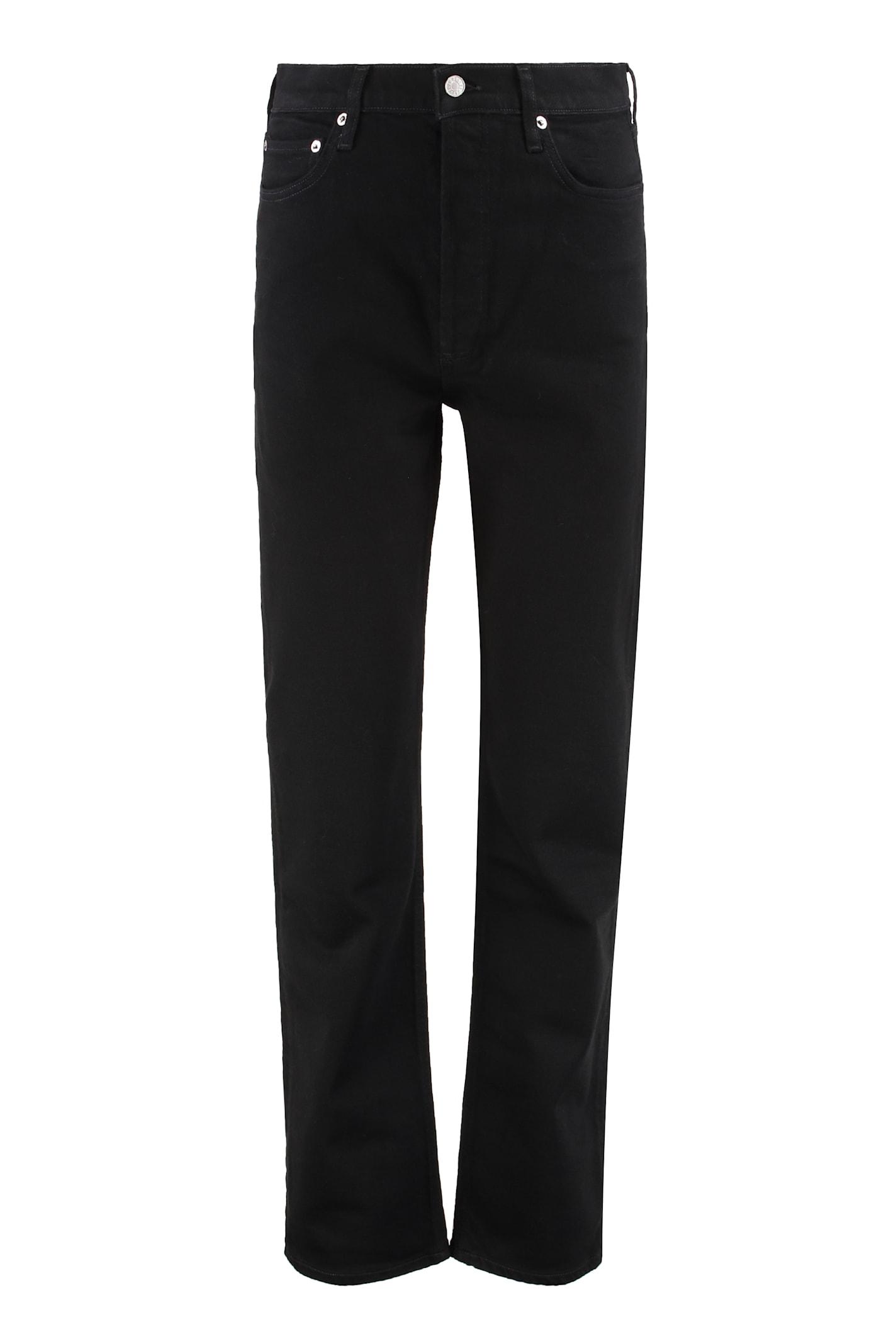 agolde cinque tasche a vita stretta jeans