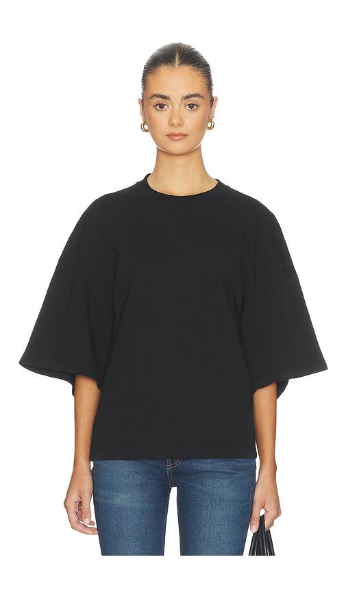 agolde ellery tee shirt in black.