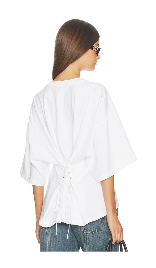 agolde ellery tee shirt in white.