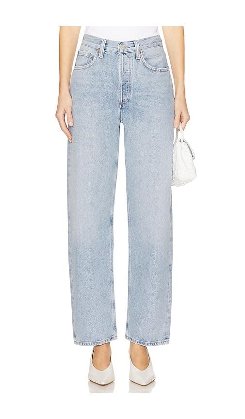 agolde henson jeans in blue.