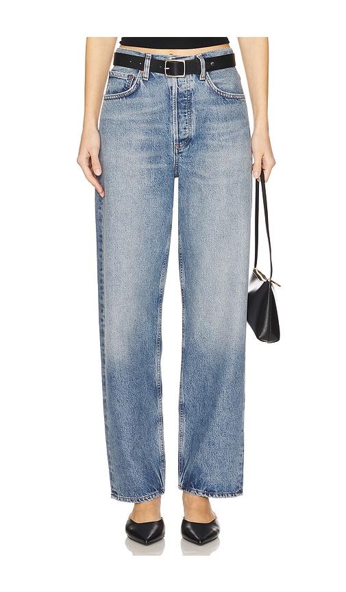 agolde henson jeans in blue.