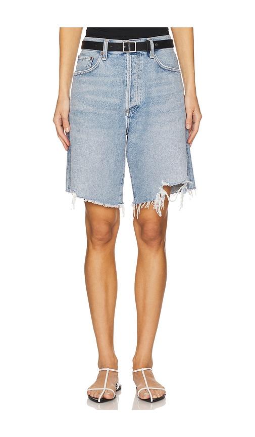 agolde indra short in blue.