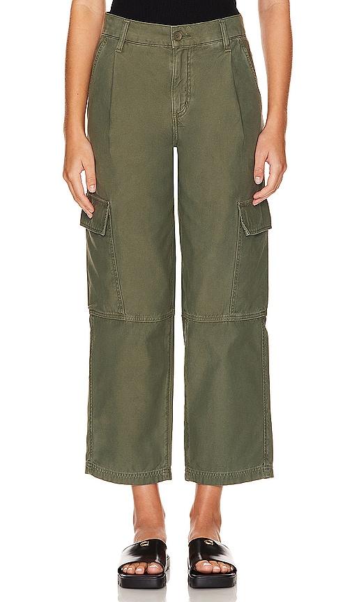 agolde jericho pant in green.