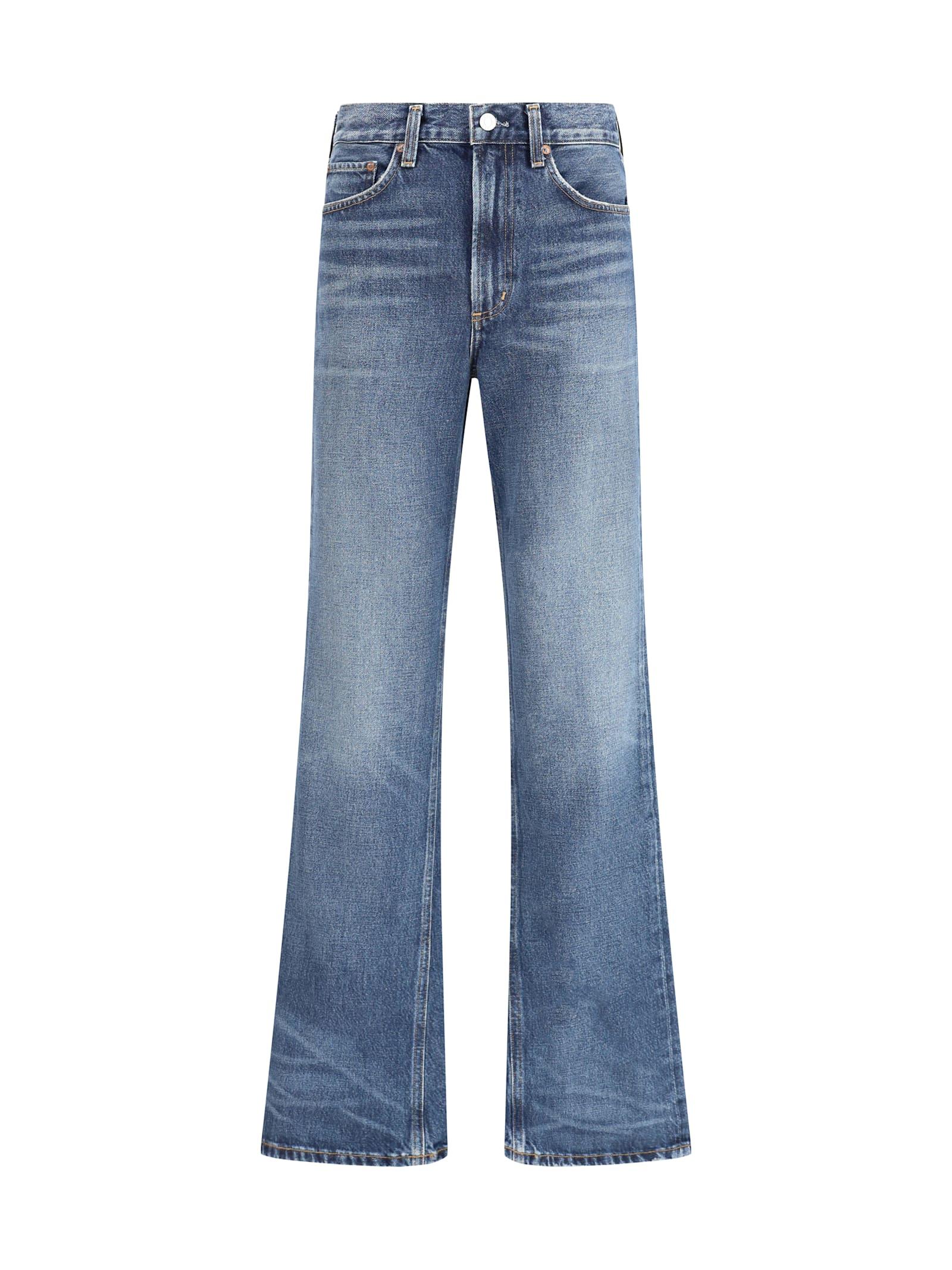 agolde kick boot jeans stencil color mid rise