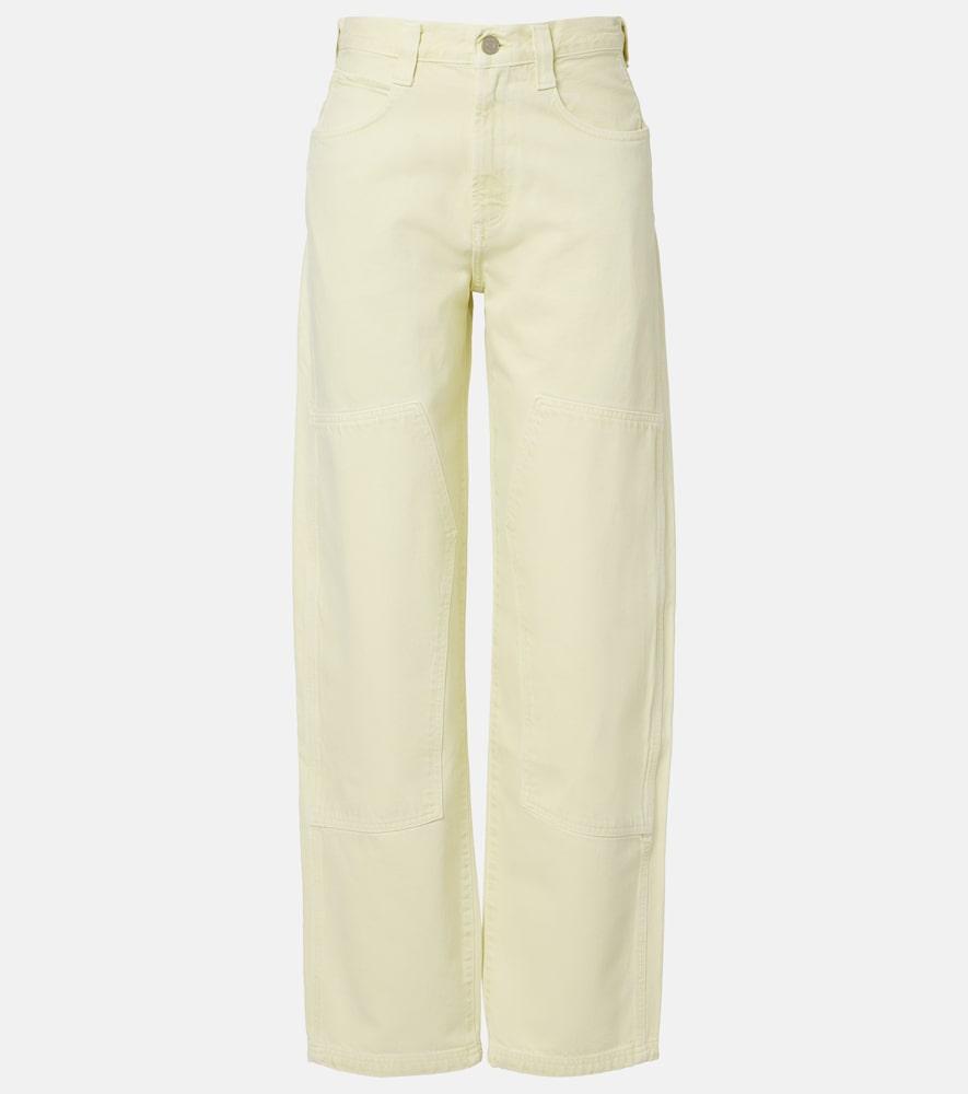 agolde laria pieced tapered jeans