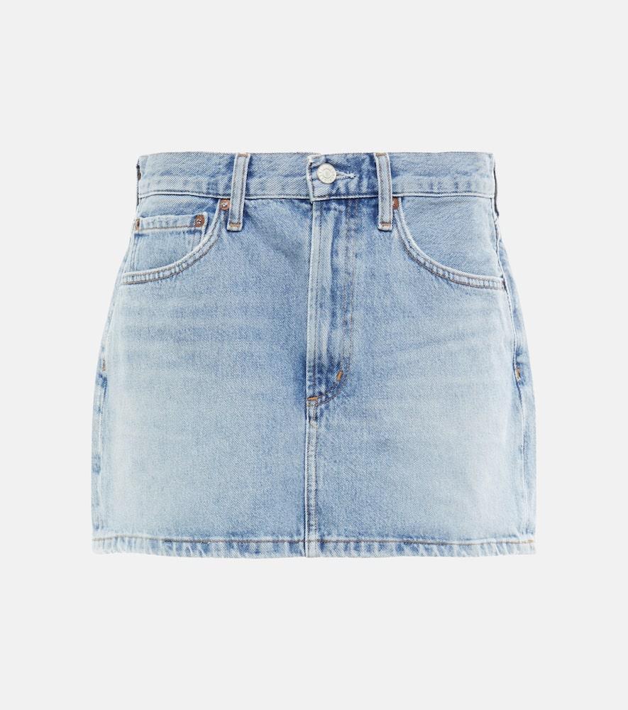 agolde liv denim miniskirt
