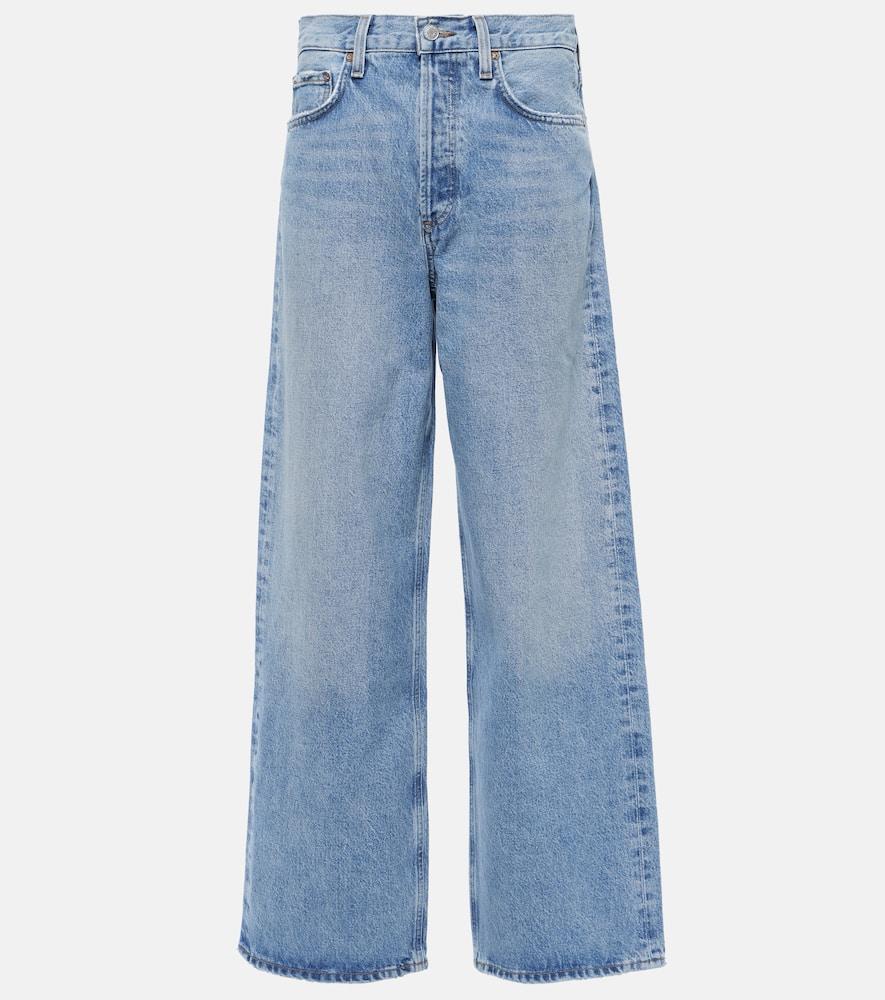 agolde low slung baggy straight jeans