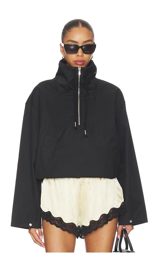 agolde lydia jacket in black.