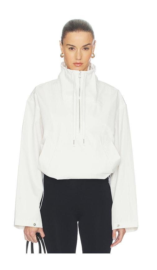 agolde lydia jacket in white.