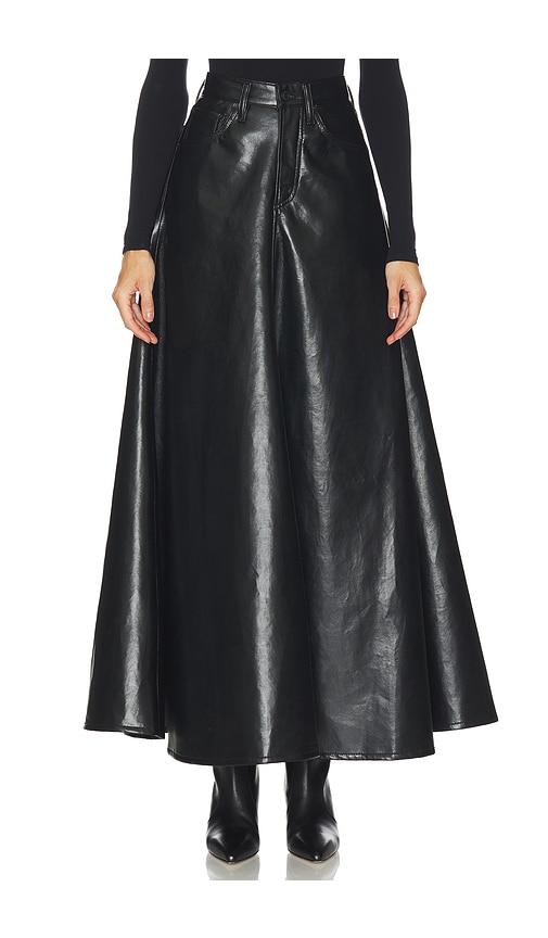 agolde odin skirt in black.