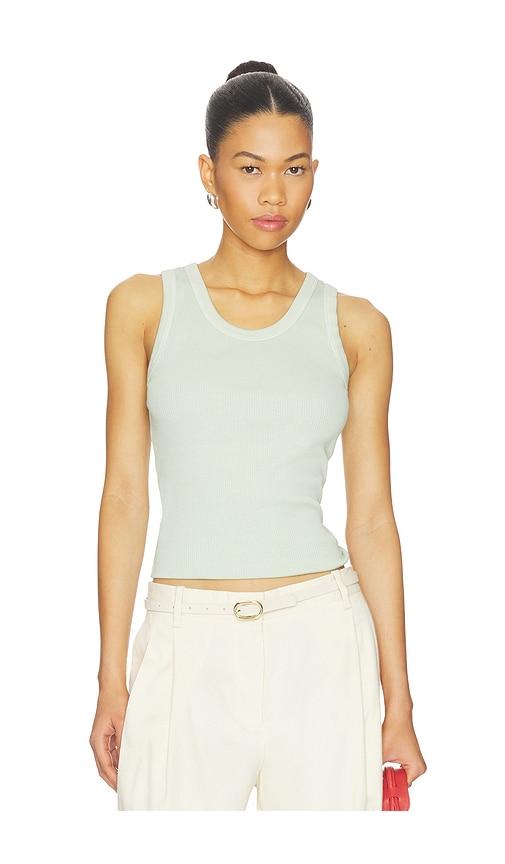 agolde poppy tank top in mint.