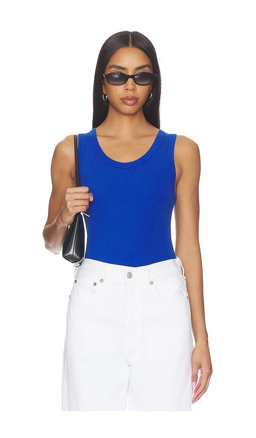 agolde poppy tank top in royal.