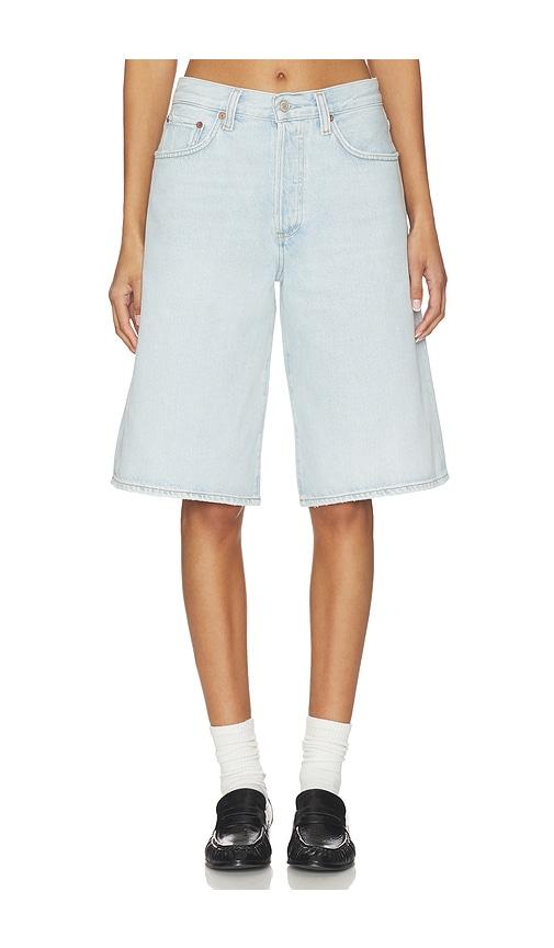 agolde ramona short in blue.