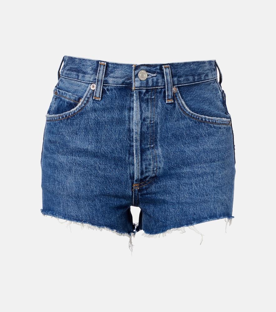 agolde ridley denim shorts