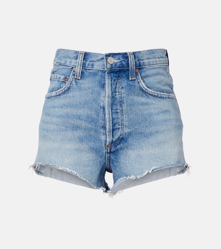 agolde ridley denim shorts