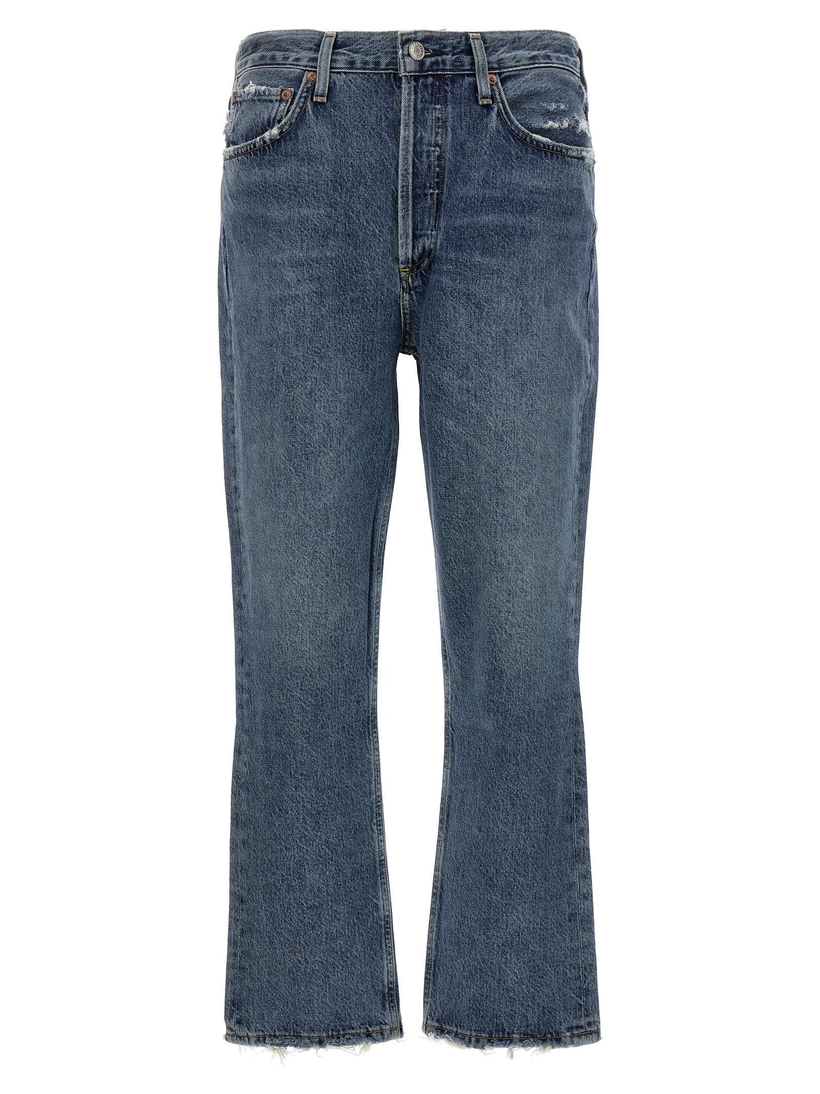 agolde riley crop jeans