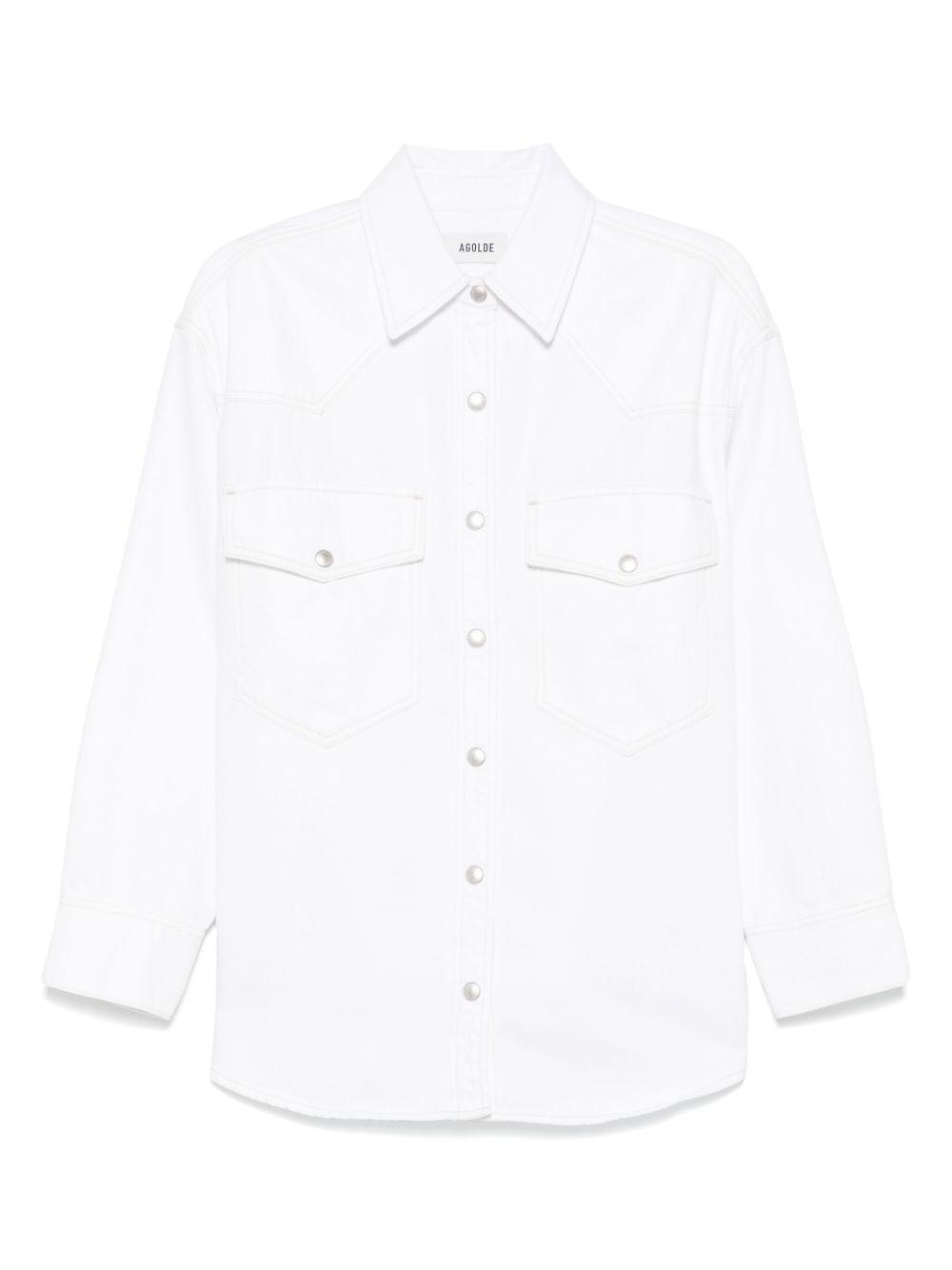 agolde shirts white - women
