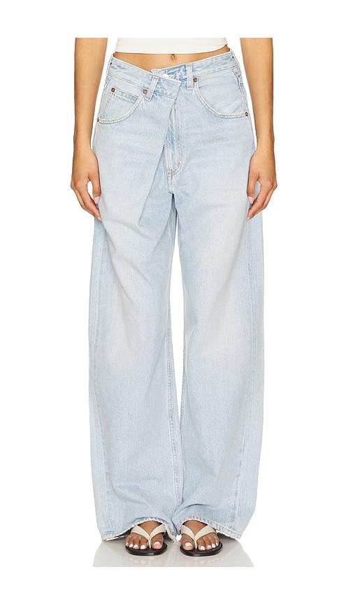 agolde vana jeans in blue.