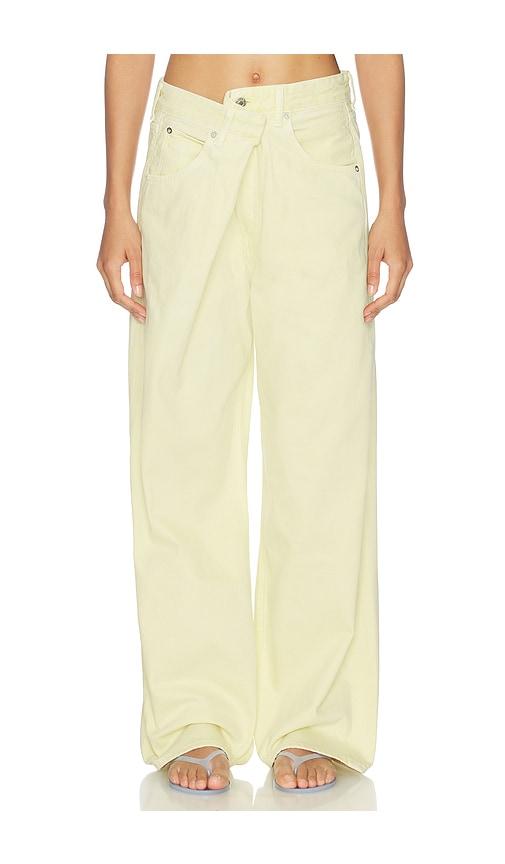 agolde vana jeans in yellow.