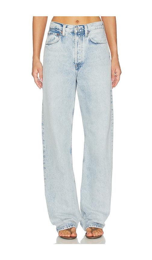 agolde vintage loose jean in blue.